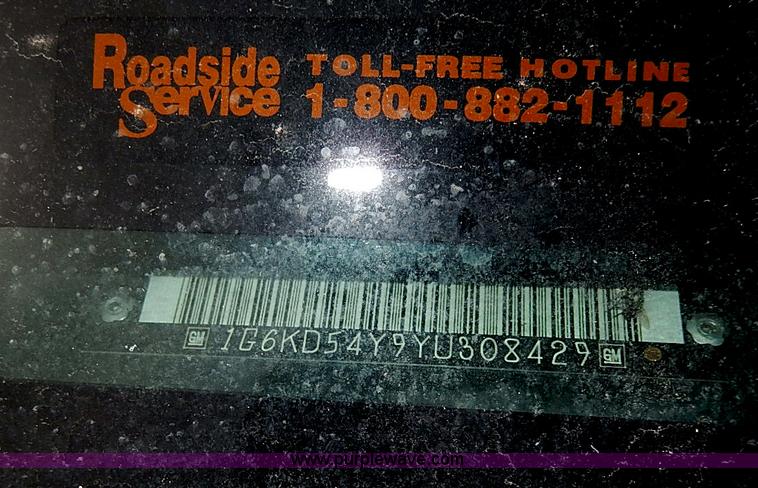 image for item H6041 2000 Cadillac DeVille