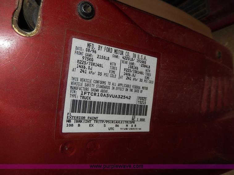 image for item H6047 1997 Ford Ranger XLT