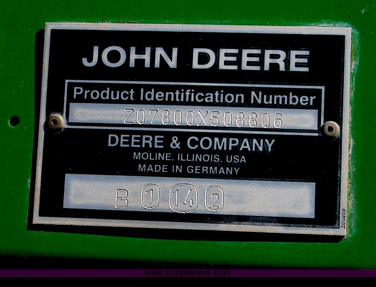 image for item C3816 2007 John Deere 7800 forage harvester