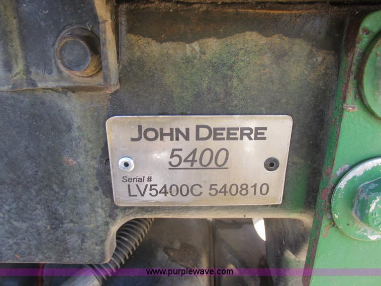 image for item E5444 2001 John Deere 5410 MFWD tractor