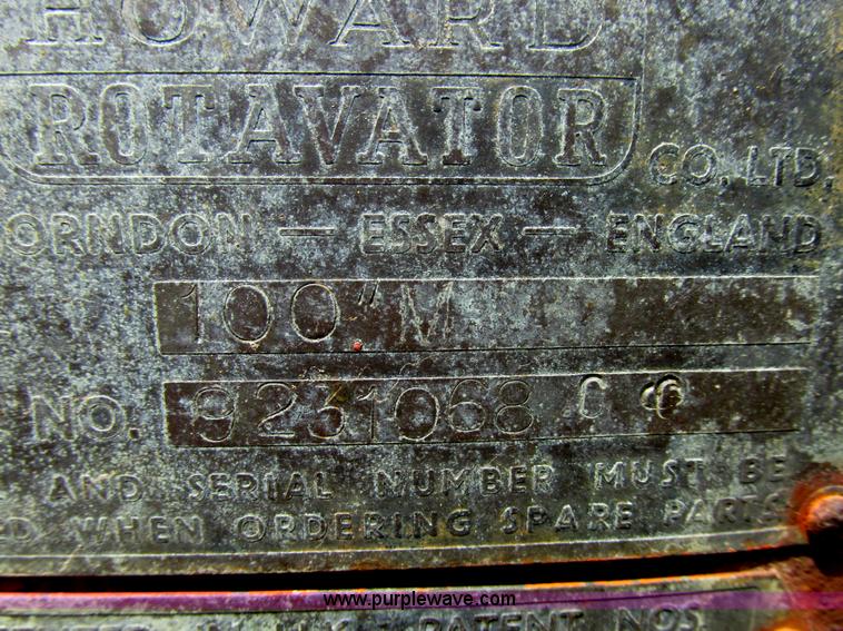 image for item E5463 Howard 100M Rotavator tiller