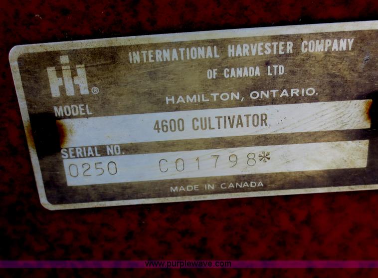 image for item F6903 International 4600 vibrashank cultivator