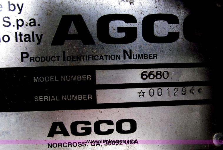 image for item G2353 1994 AGCO Allis 6680 tractor