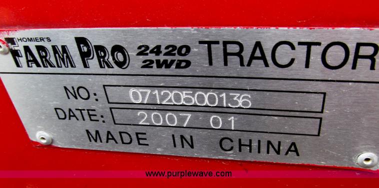 image for item G2354 2007 Farm Pro 2420 compact utility tractor