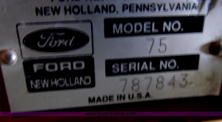 image for item G2355 New Holland 75 hydraulic bale thrower