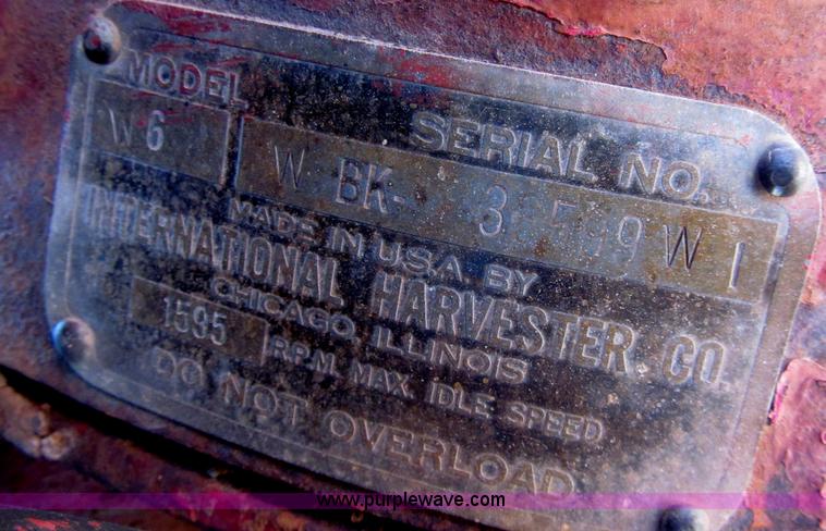 image for item G8428 International W6 tractor