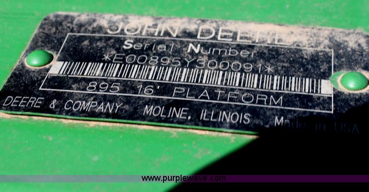 image for item H2147 2004 John Deere 4895 self-propelled swather