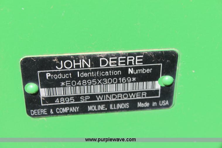 image for item H2147 2004 John Deere 4895 self-propelled swather