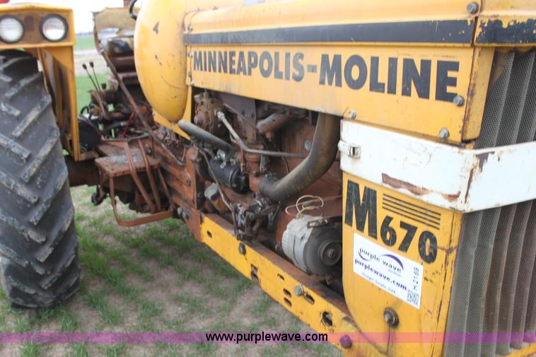 image for item H2169 1965 Minneapolis Moline M670 tractor