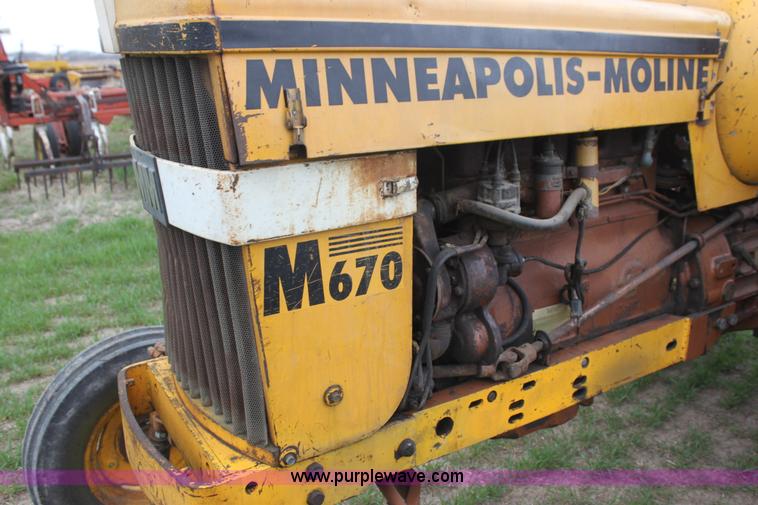 image for item H2169 1965 Minneapolis Moline M670 tractor