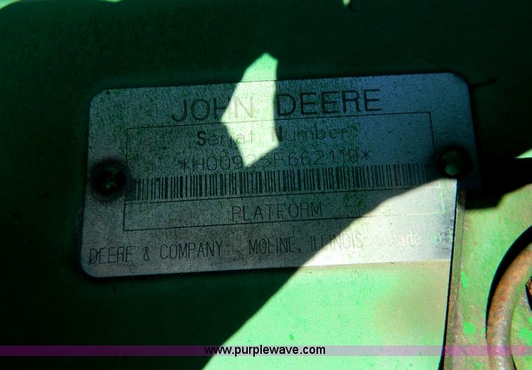 image for item H2491 1995 John Deere 925 platform