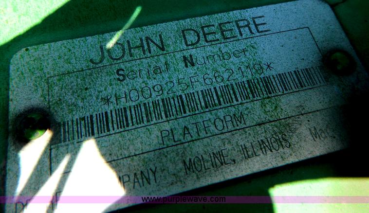 image for item H2491 1995 John Deere 925 platform