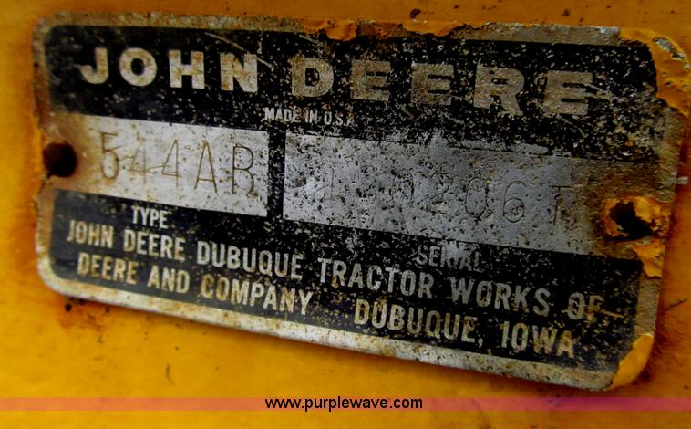 image for item I7097 John Deere 544A wheel loader