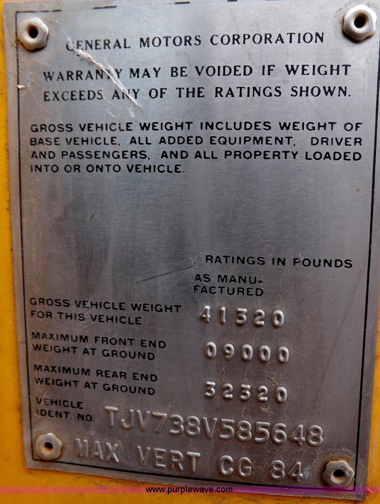 image for item I9073 1978 GMC 7500 dump truck