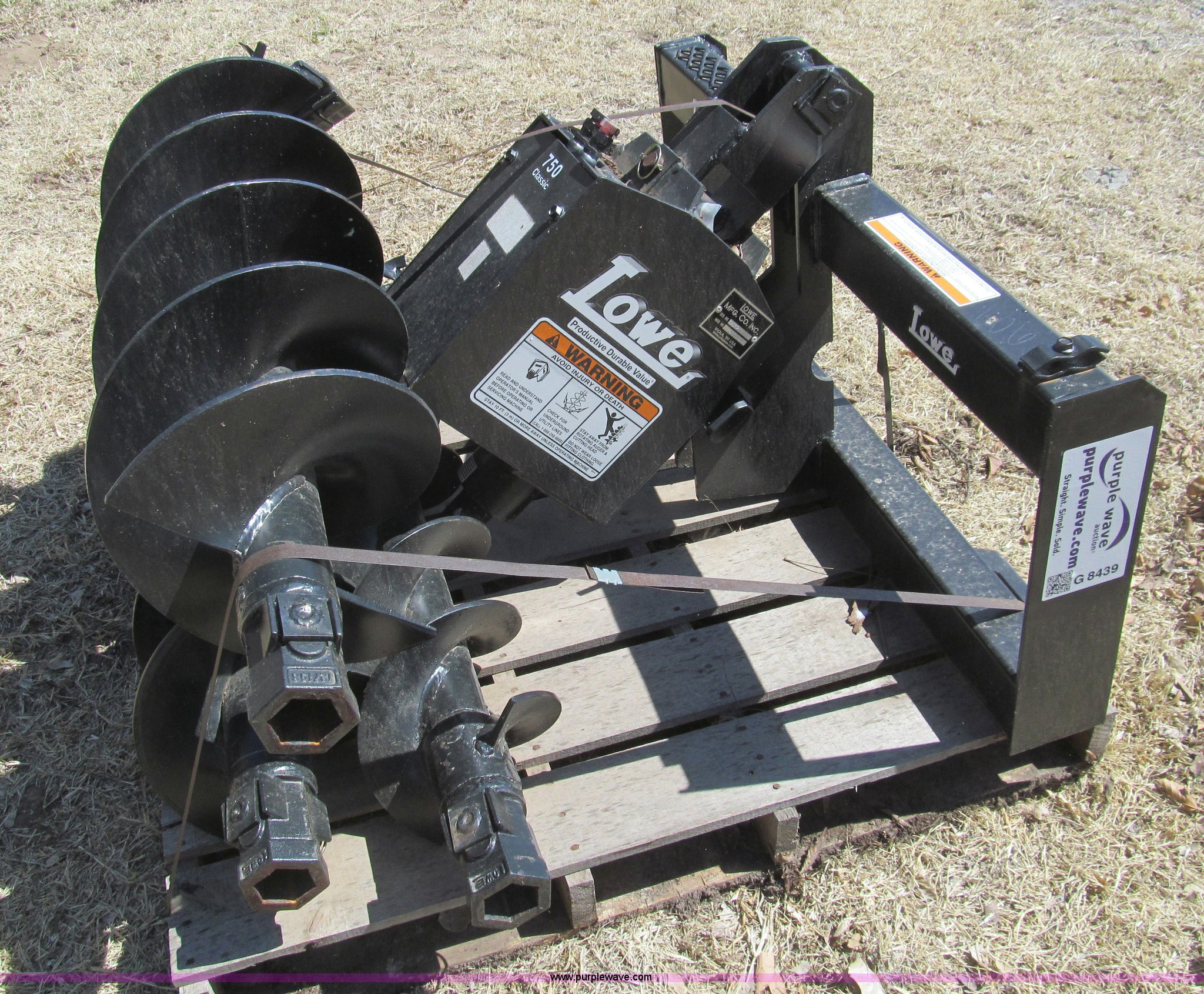 Lowe 750 CLH skid steer auger attachment in Buhler, KS Item G8439