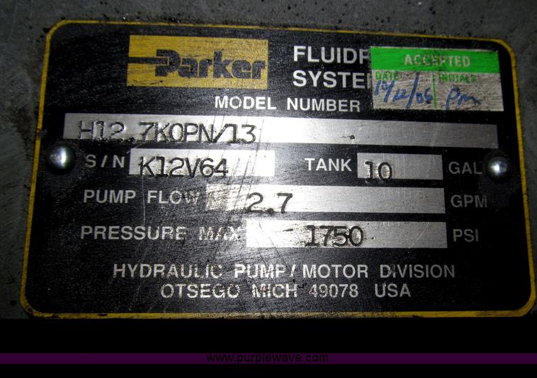 image for item AE9327 Parker hydraulic power unit