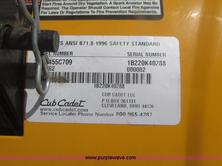 image for item AE9330 2010 Cub Cadet RT65 rear tine tiller