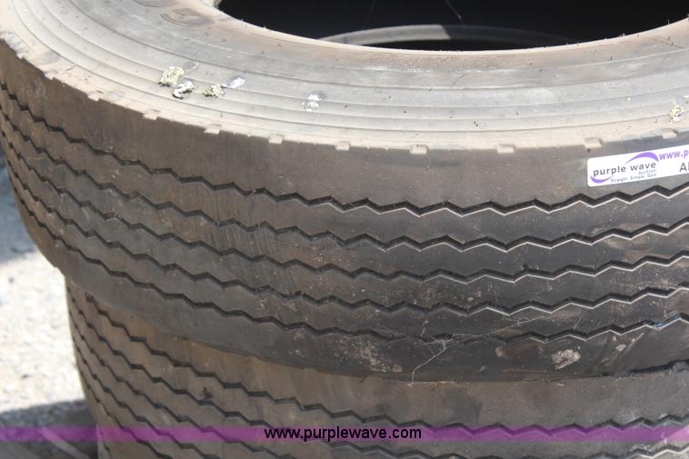 image for item AM9343 (3) assorted Goodyear 315/80R22.5 tires