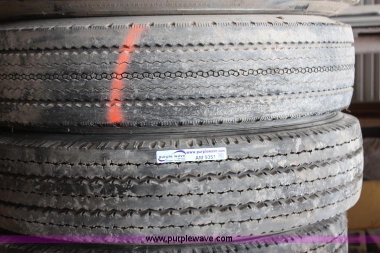 image for item AM9351 (7) assorted 12R22.5 tires