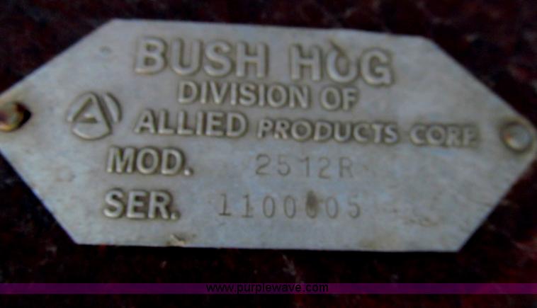 image for item AQ9853 Bush Hog 2512R rotary mower