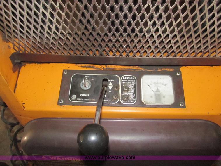 image for item AQ9864 Big Joe manual push electric lift