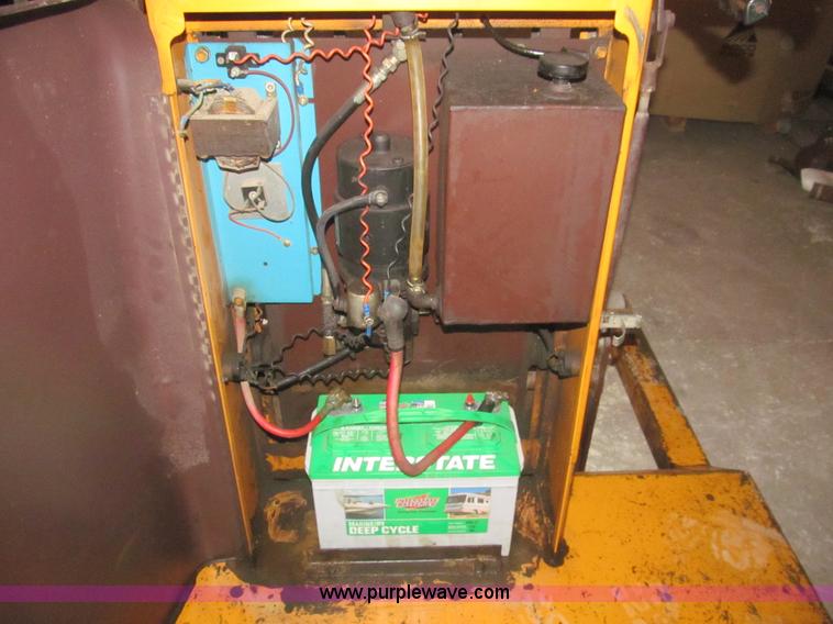 image for item AQ9864 Big Joe manual push electric lift