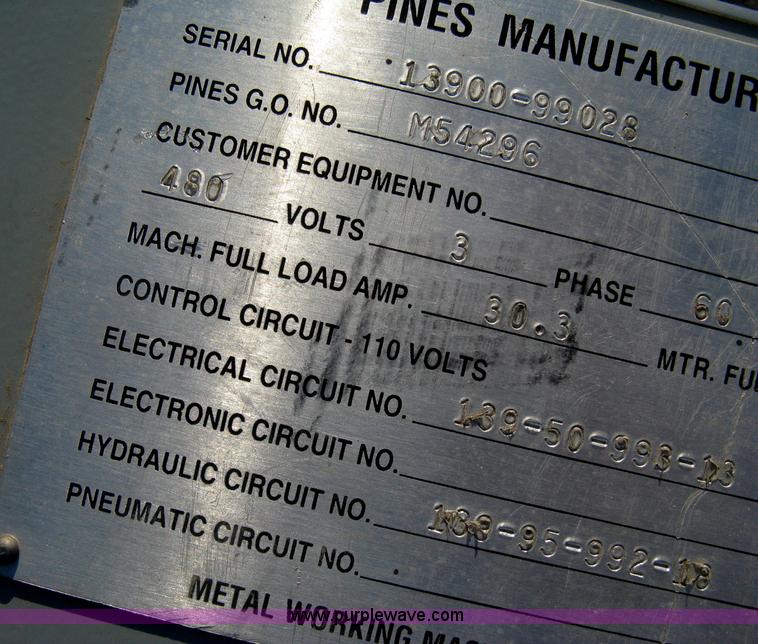 image for item AX9782 Pines Manufacturing material bender