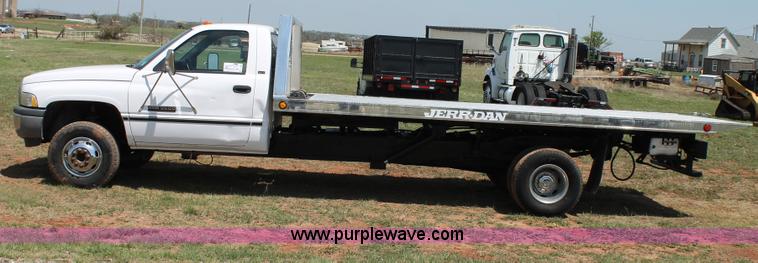 image for item C3846 1997 Dodge Ram 3500 rollback truck