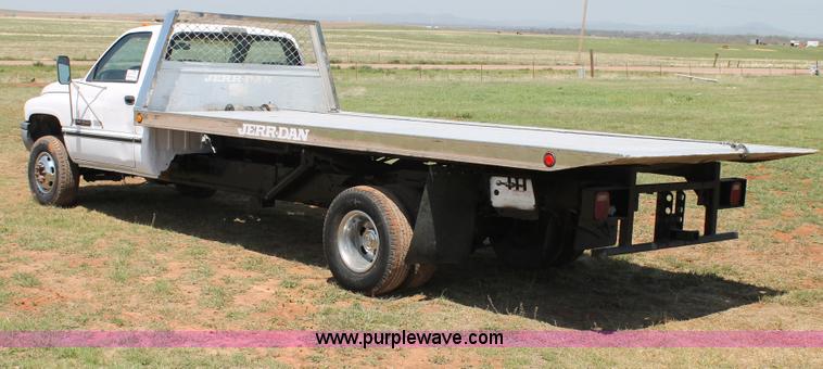 image for item C3846 1997 Dodge Ram 3500 rollback truck