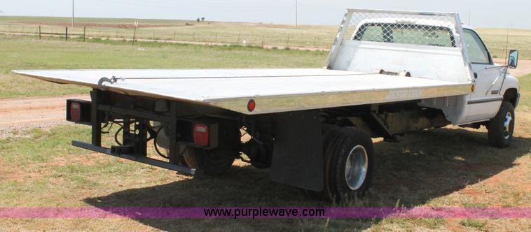image for item C3846 1997 Dodge Ram 3500 rollback truck