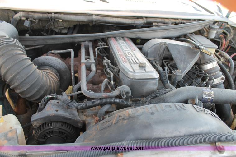 image for item C3846 1997 Dodge Ram 3500 rollback truck