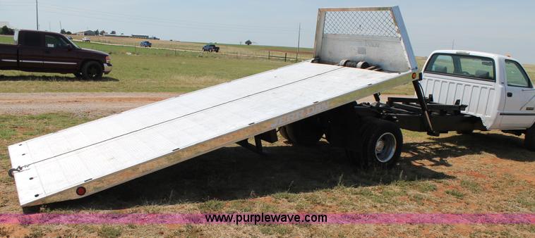 image for item C3846 1997 Dodge Ram 3500 rollback truck