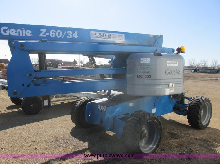 image for item E5452 2012 Genie Z-60/34 articulated boom lift