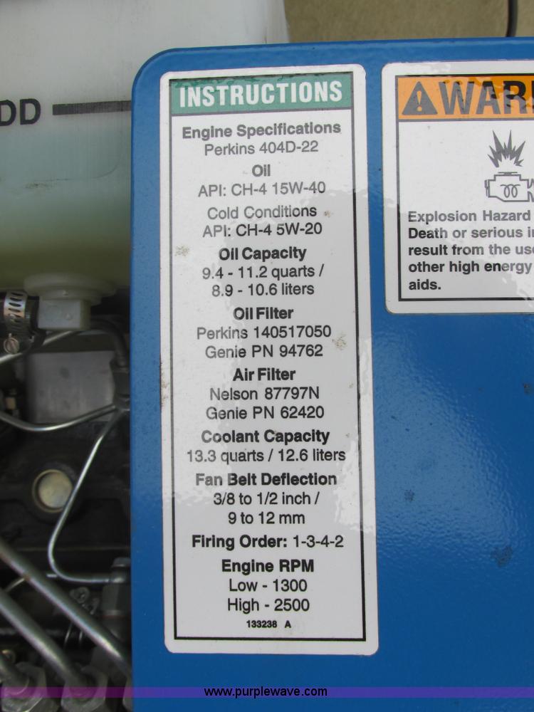 image for item E5452 2012 Genie Z-60/34 articulated boom lift