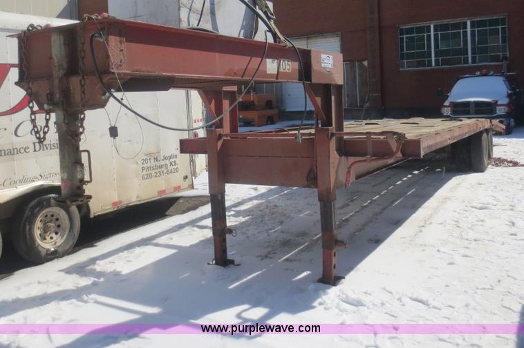 image for item F8192 1975 shop built gooseneck trailer