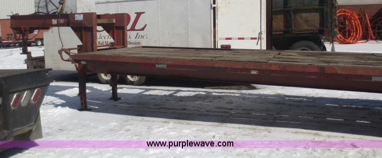 image for item F8192 1975 shop built gooseneck trailer