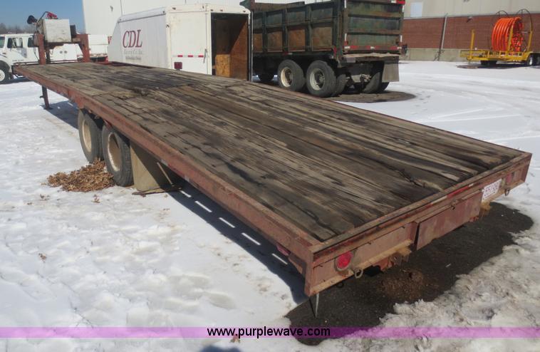 image for item F8192 1975 shop built gooseneck trailer