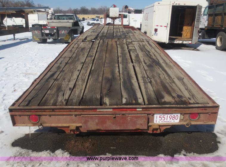 image for item F8192 1975 shop built gooseneck trailer