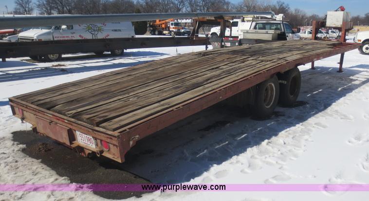 image for item F8192 1975 shop built gooseneck trailer