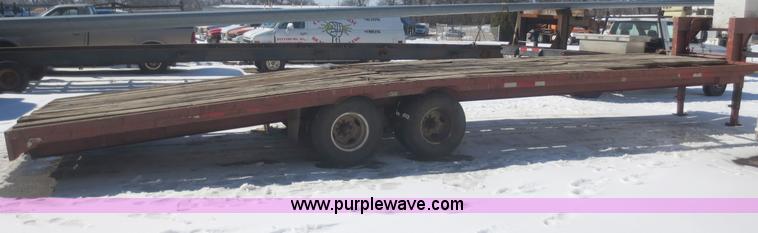 image for item F8192 1975 shop built gooseneck trailer