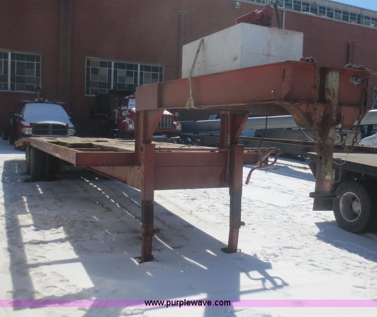 image for item F8192 1975 shop built gooseneck trailer