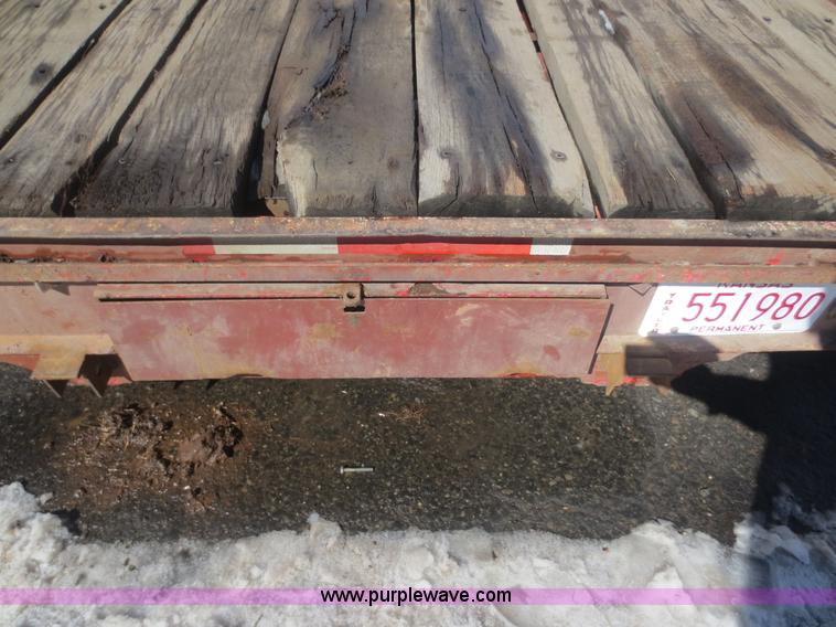 image for item F8192 1975 shop built gooseneck trailer