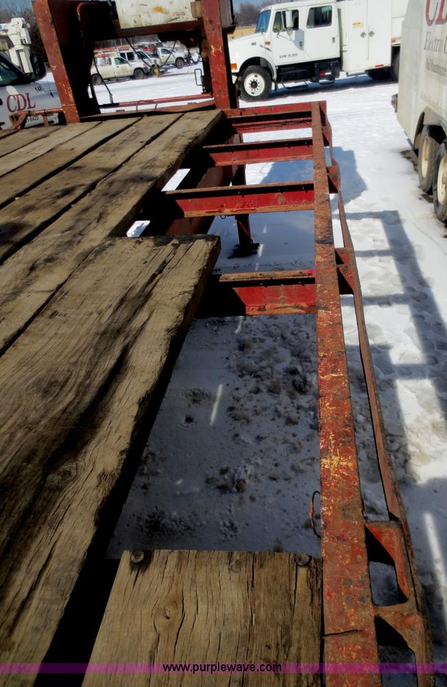 image for item F8192 1975 shop built gooseneck trailer