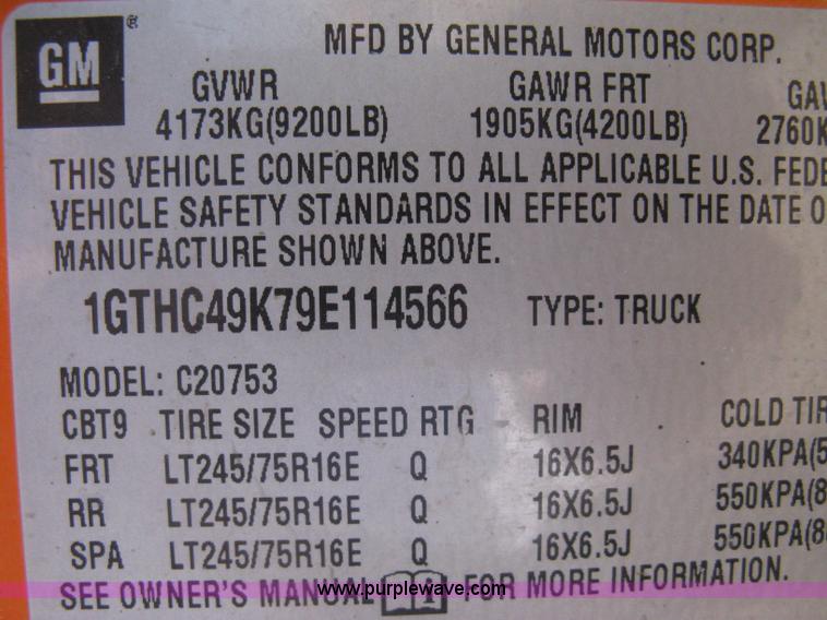image for item G8336 2009 GMC Sierra 2500HD Ext. Cab pickup truck