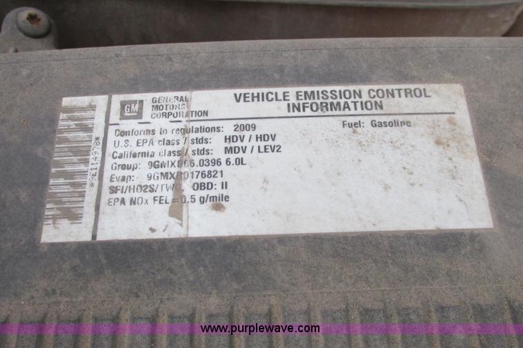 image for item G8337 2009 GMC Sierra 2500HD Ext. Cab pickup truck