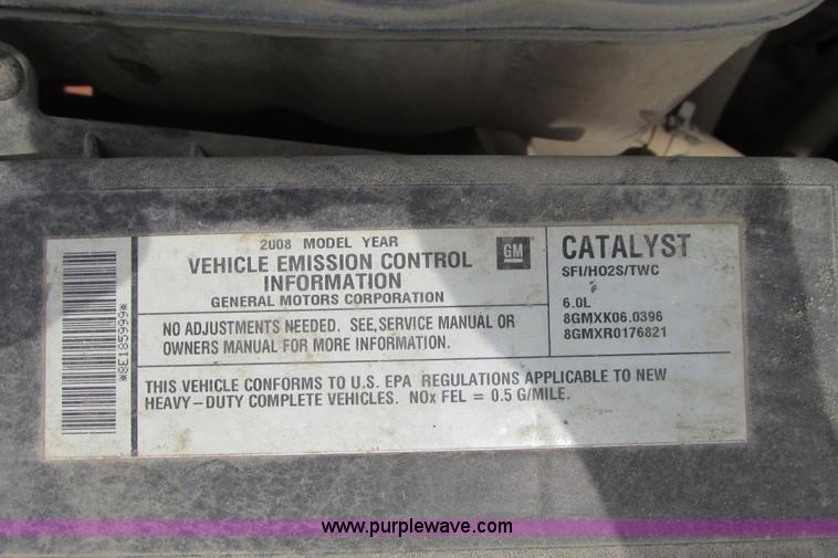 image for item G8352 2008 GMC Sierra 2500HD Ext. Cab pickup truck