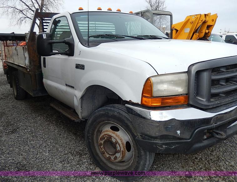 image for item H1398 2000 Ford F450 Super Duty XL flatbed truck