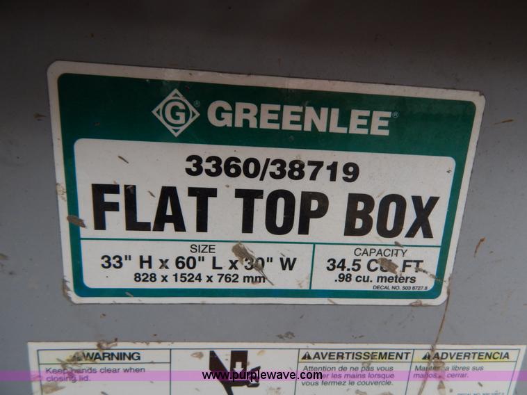 image for item H3453 (3) Greenlee flat top job boxes