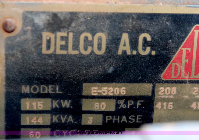 image for item H5708 AC Delco E-5206 generator set