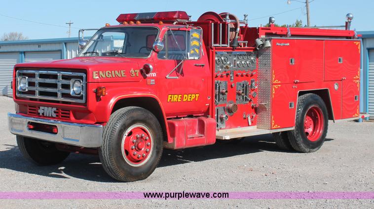 image for item H5718 1984 GMC TopKick 7000 fire truck